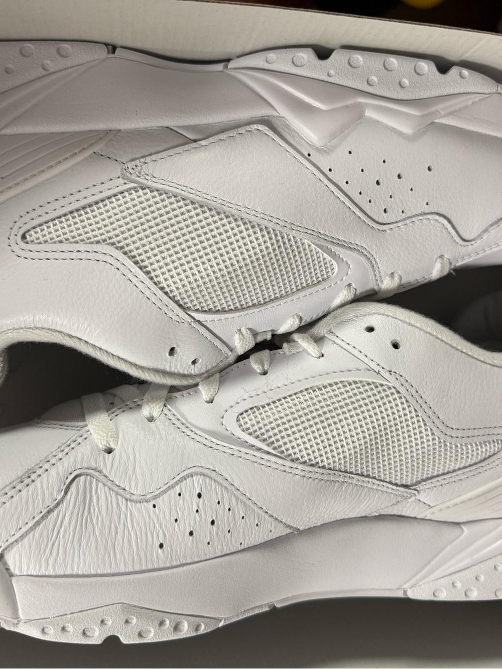 New Jordan 7 low size 12 All-White Men's Athletic Sneakers -